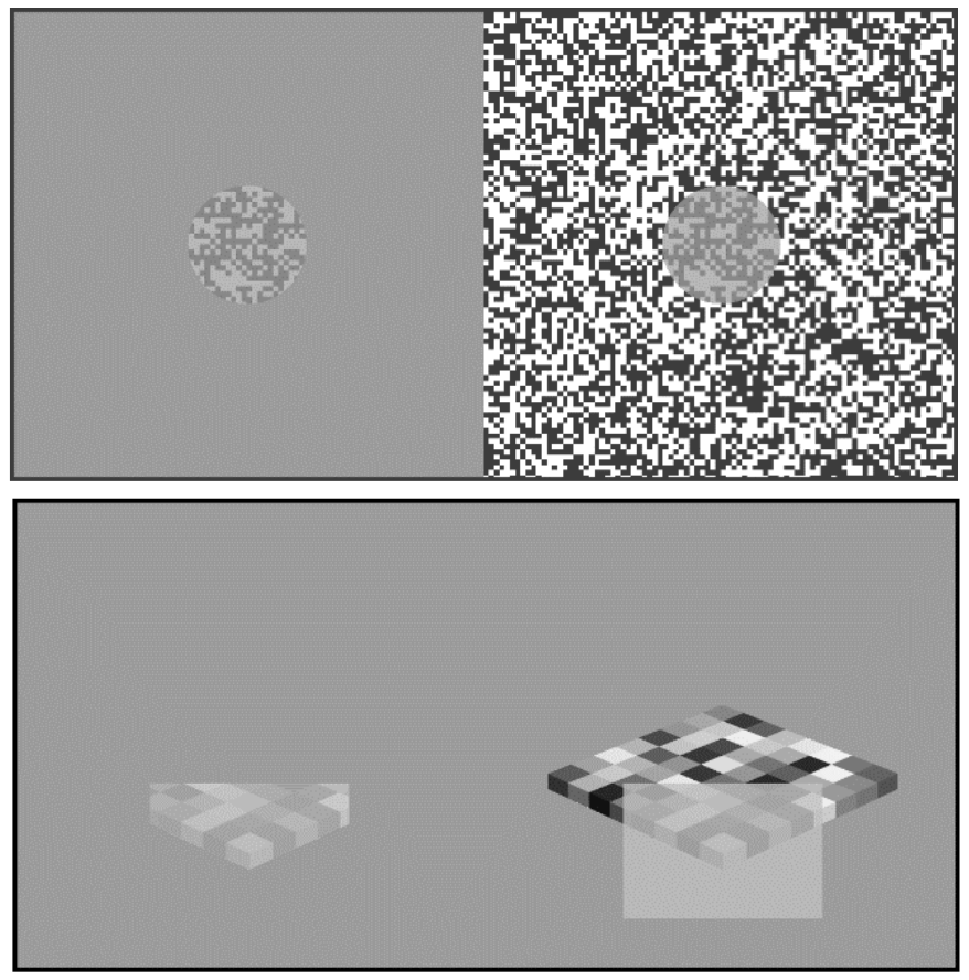 Perceived contrast in Chubb et al. (1989) compared to variegated checkerboards.